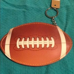 Football Coin Purse Keychain